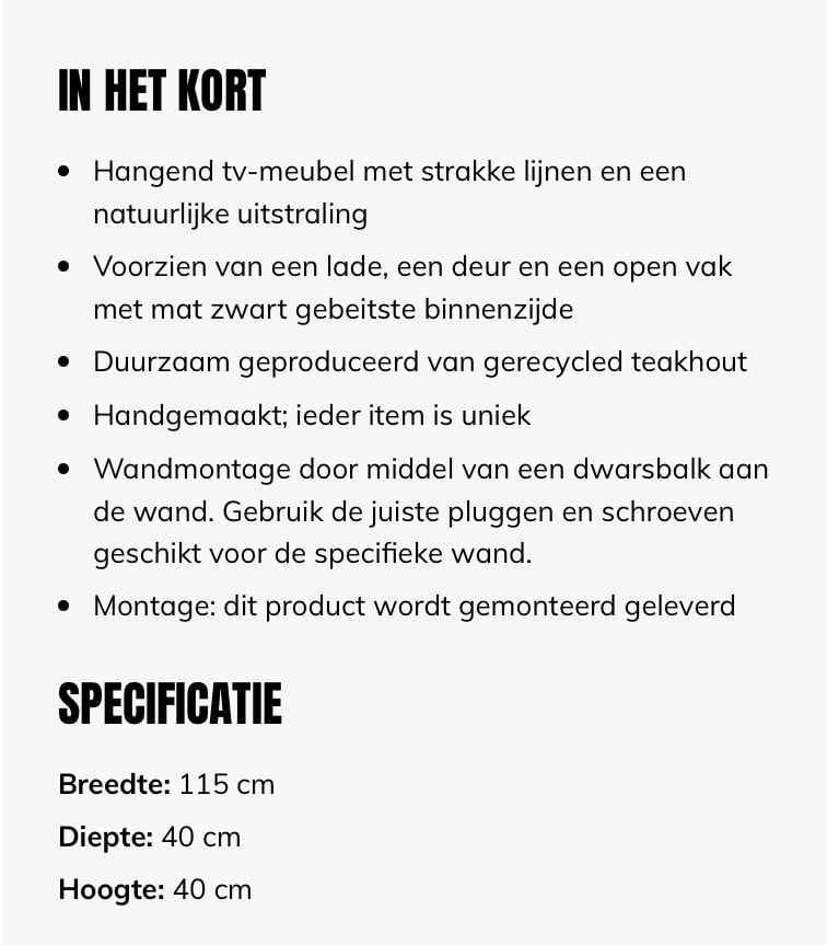 Tv meubel
