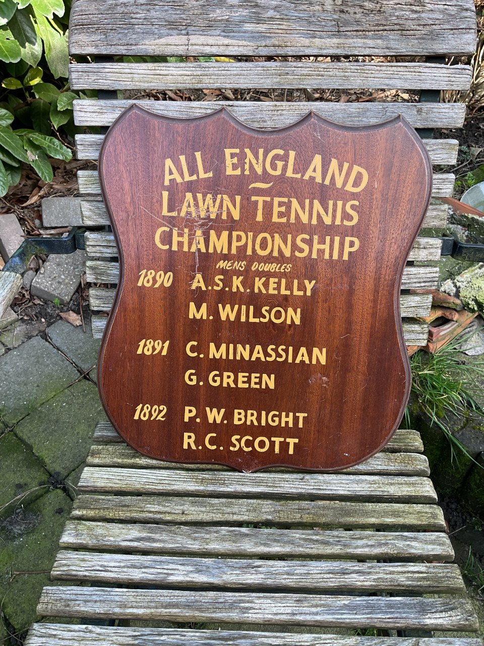 Houten wandborden uit Engeland