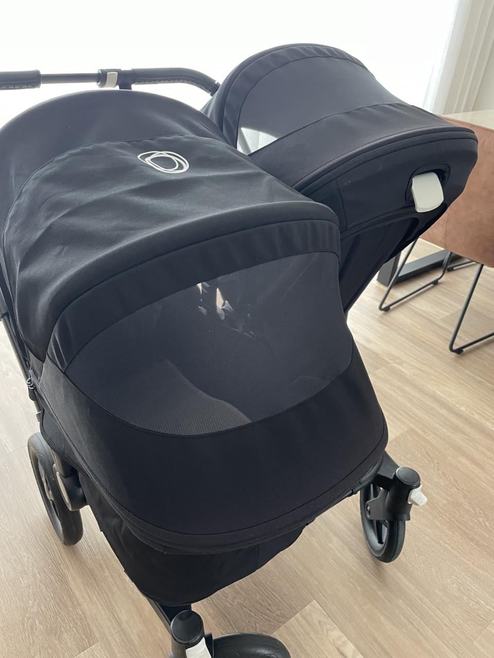 Bugaboo Donkey 3 Duo All Black - met veel accessoires