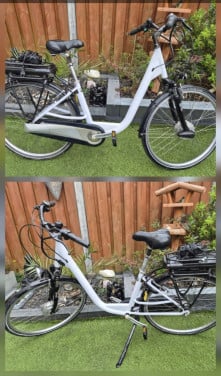 Witte elektrische fiets | bezorgen mogelijk.