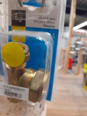 Blisters installatiemateriaal, koppeling ed 1 euro per stuk