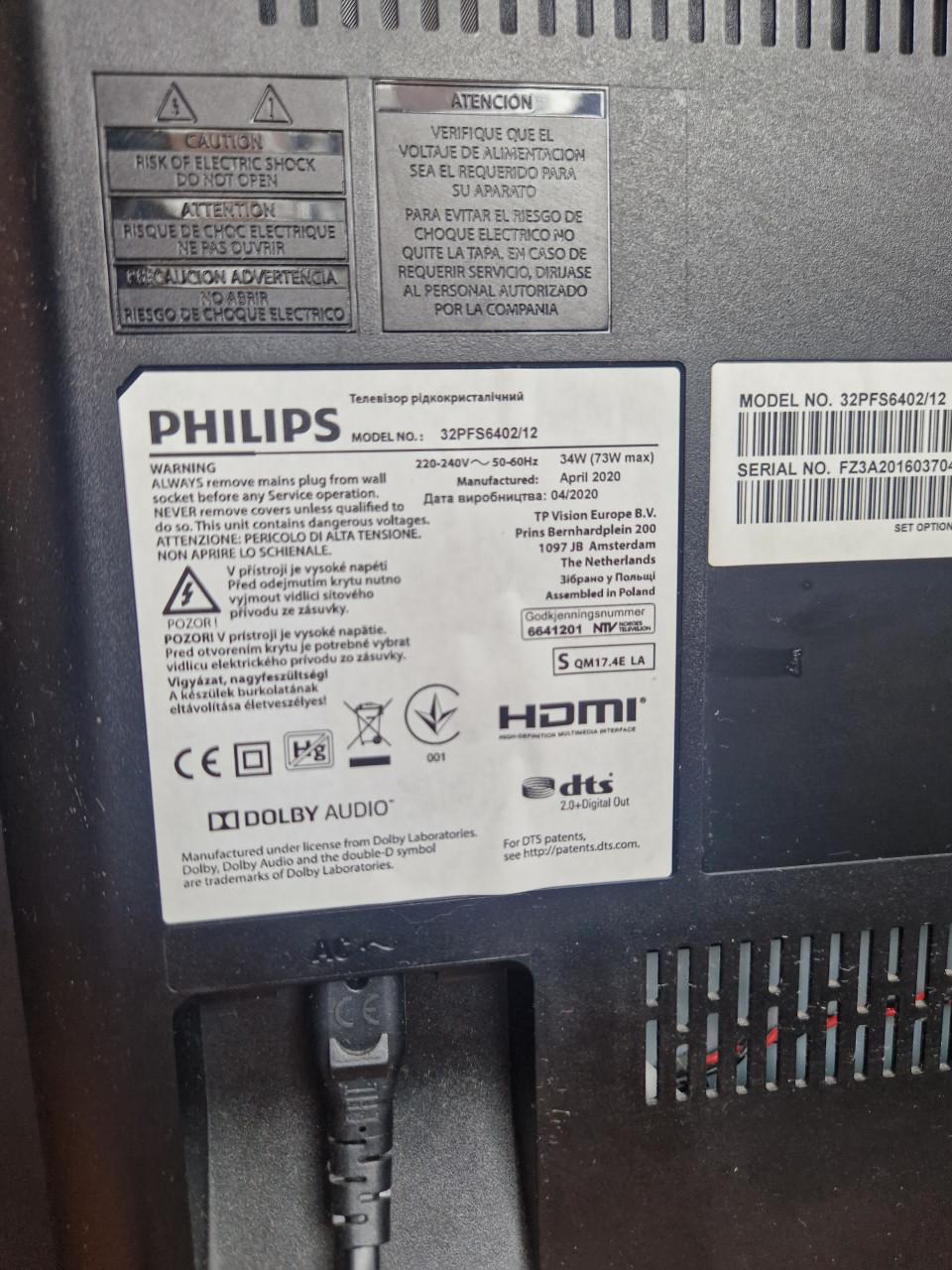 Smart TV philips 32 inch.