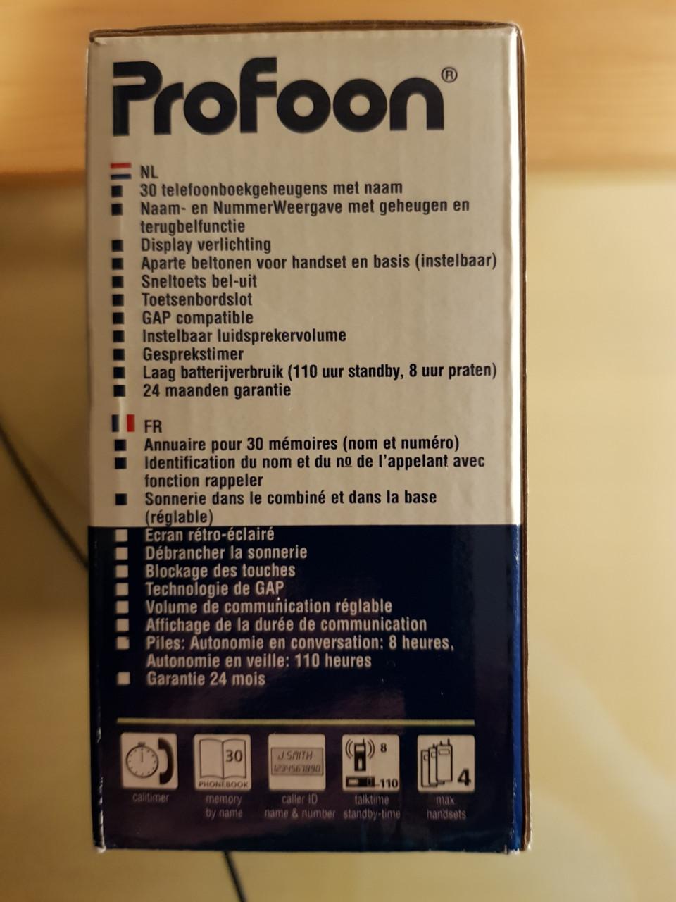 Profoon dect telefoon