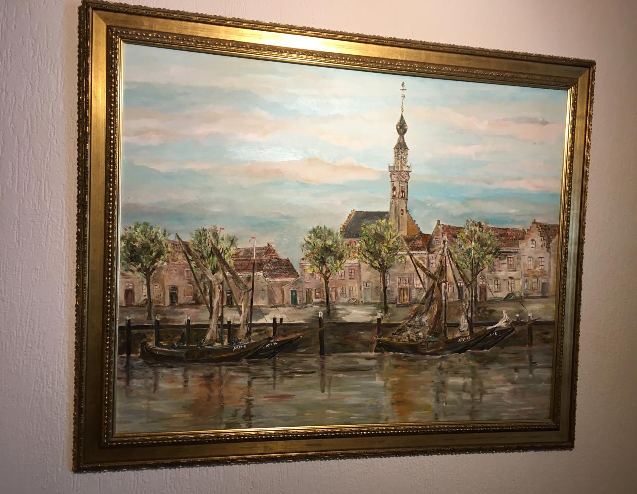 Voor de vaste kijkers   Arnemuiden stad  haven en vergezicht  ook Veere