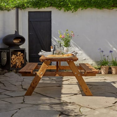 Picknicktafel 240 cm bruin geïmpregneerd