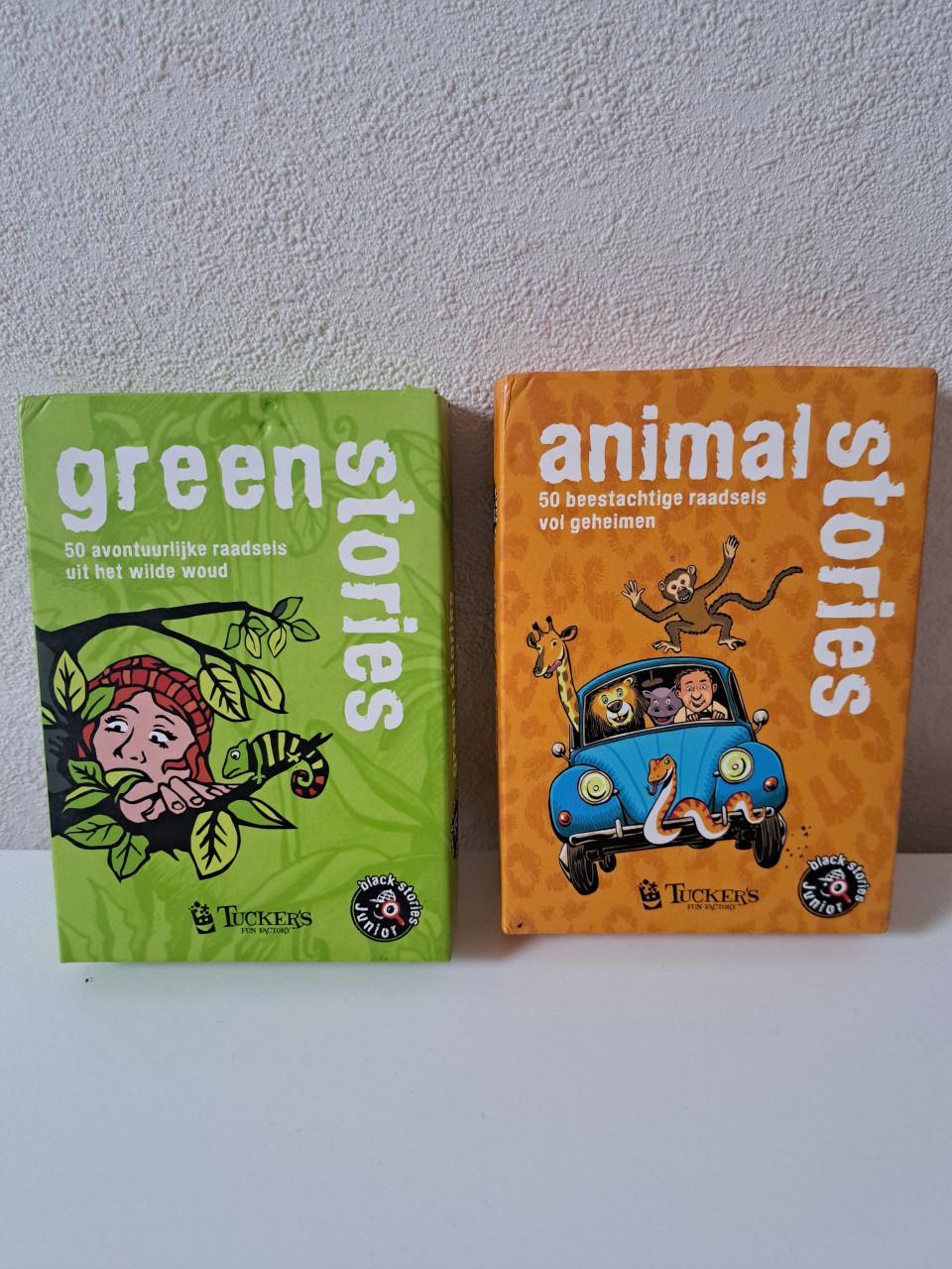 2 nieuwe kaartspellen Animal stories en Green stories