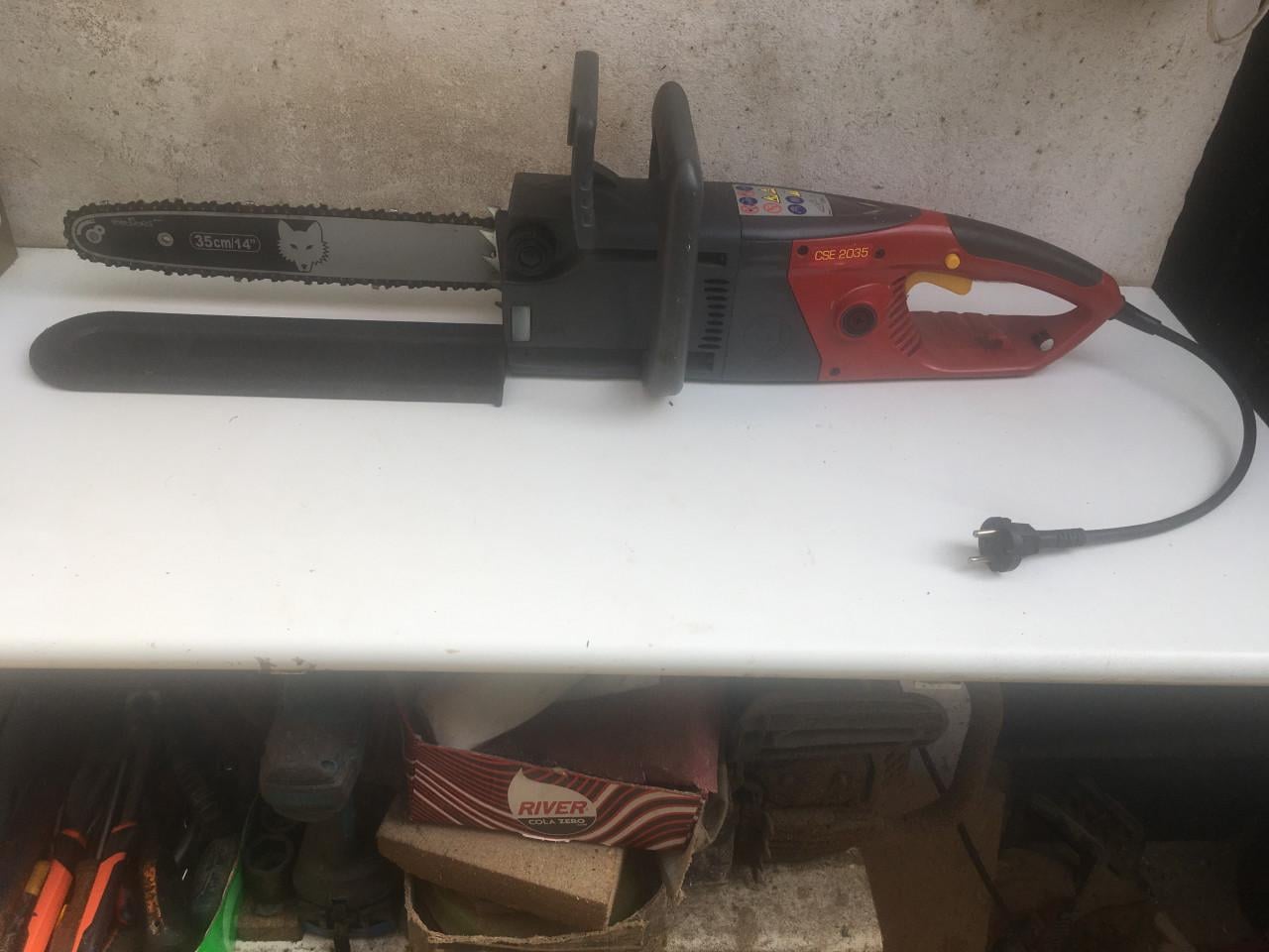 Elektrische kettingzaag wolf/garten type cse 2035 zaagblad 35cm