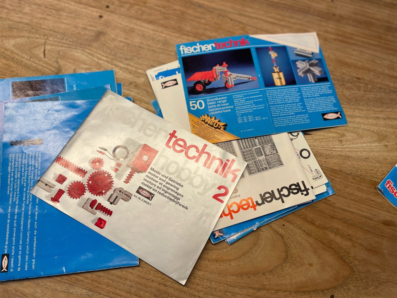Fischer Technik bouwdozen met handleidingen