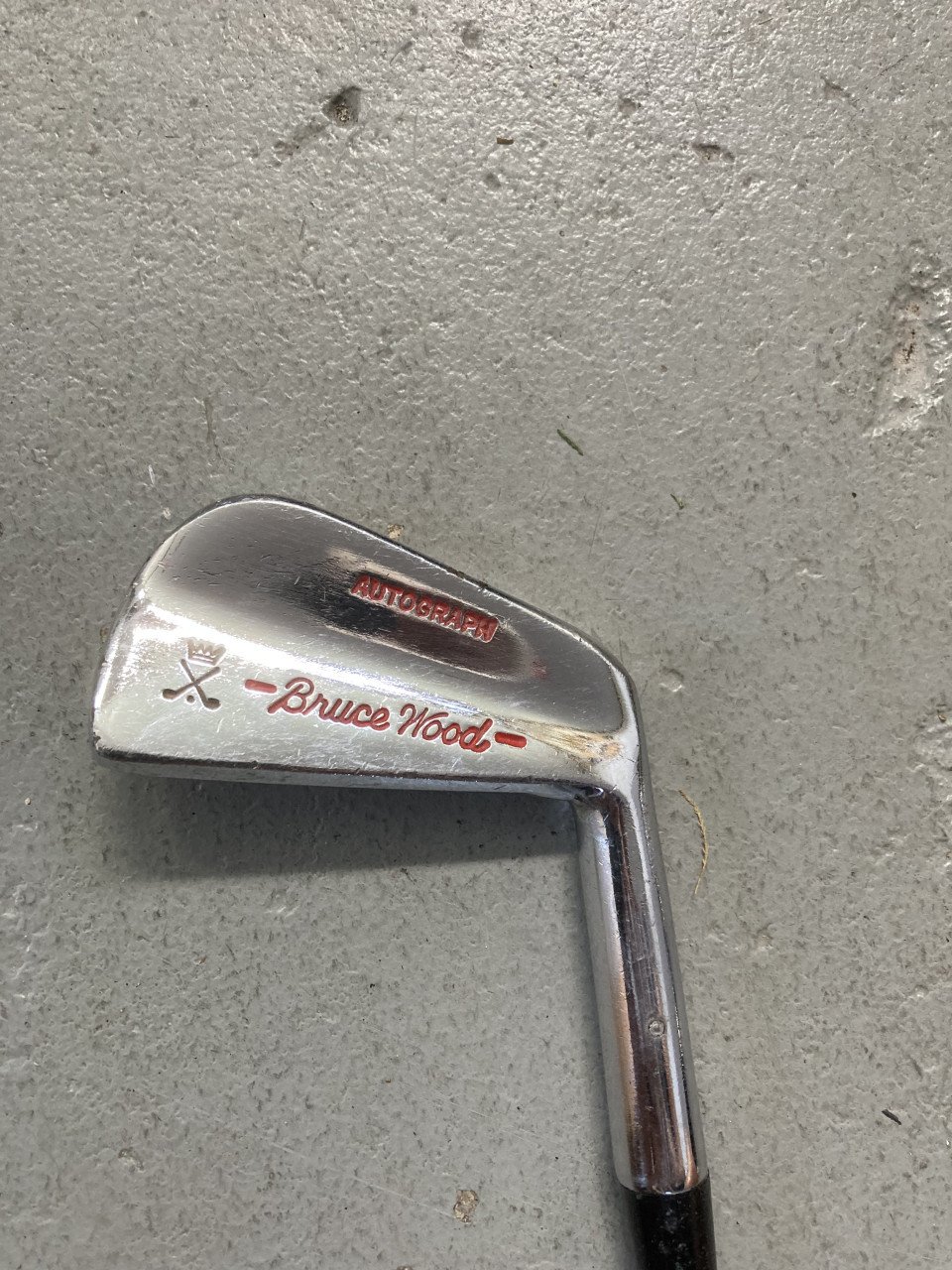 Vintage Golfclub Bruce Wood Autograph wedge 2