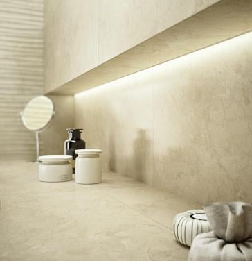 3035-282 Marmerlook wandtegels, beige, 40x120 cm van € 106,95 voor