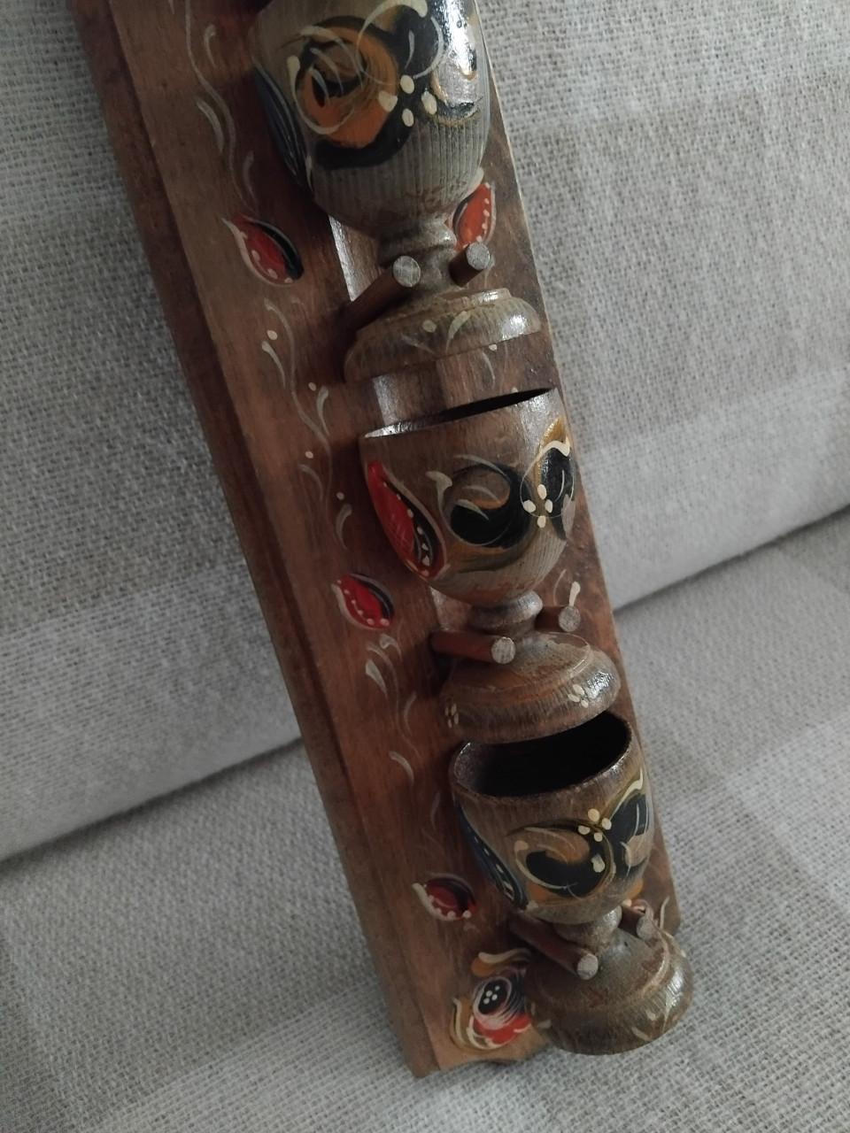 Vintage 6x Eierdopjes met Wandrek