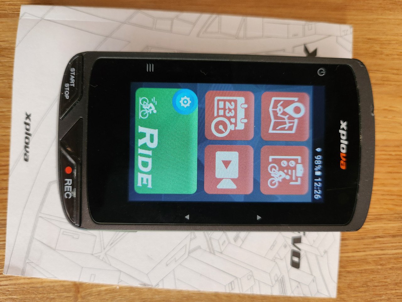 Fiets computer met camera