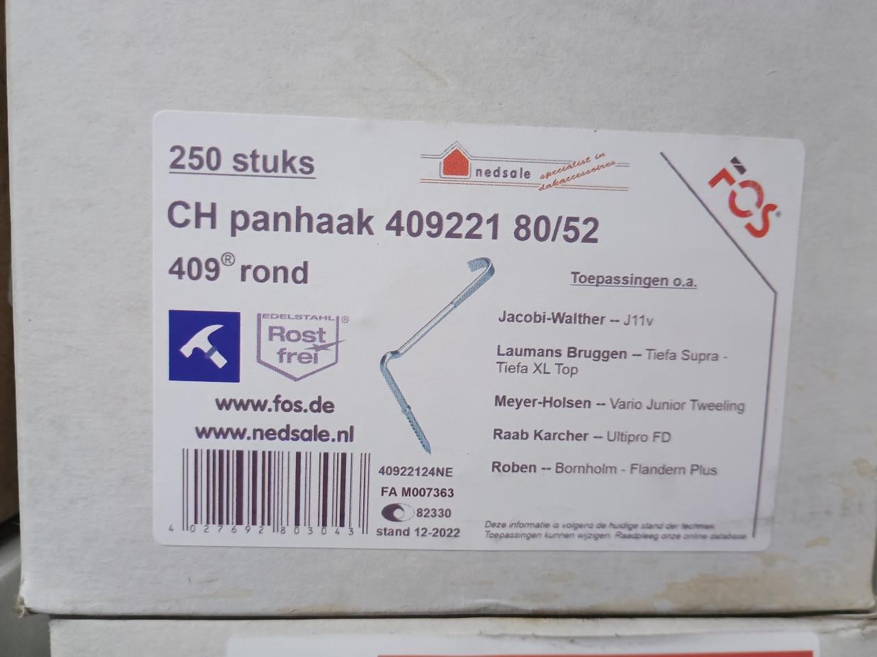 Verschillende soorten dakpan haken