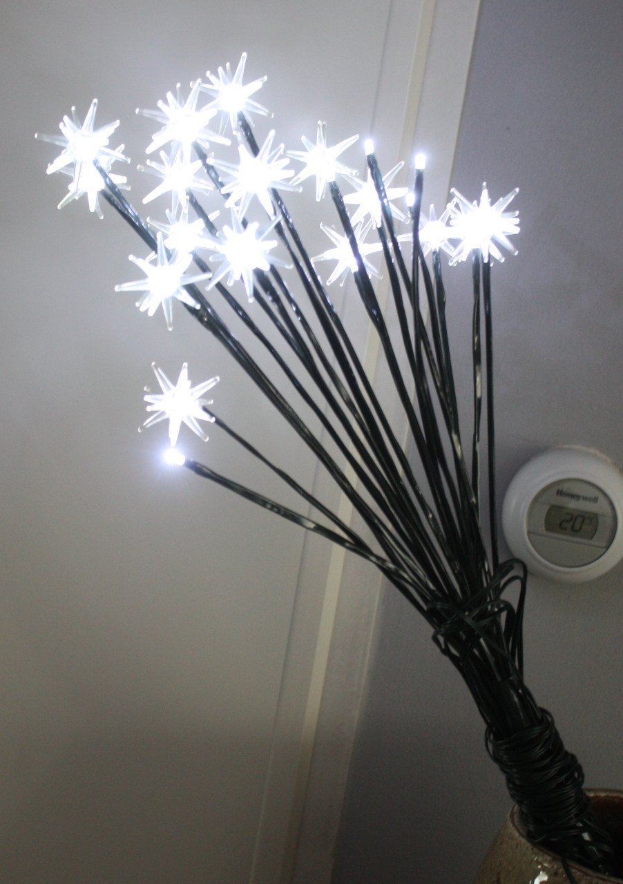 4 garden stakes with 20 led lights