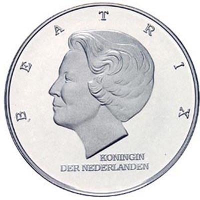 Beatrix 5 stuks Zilveren 10 Gulden 1997 Fdc