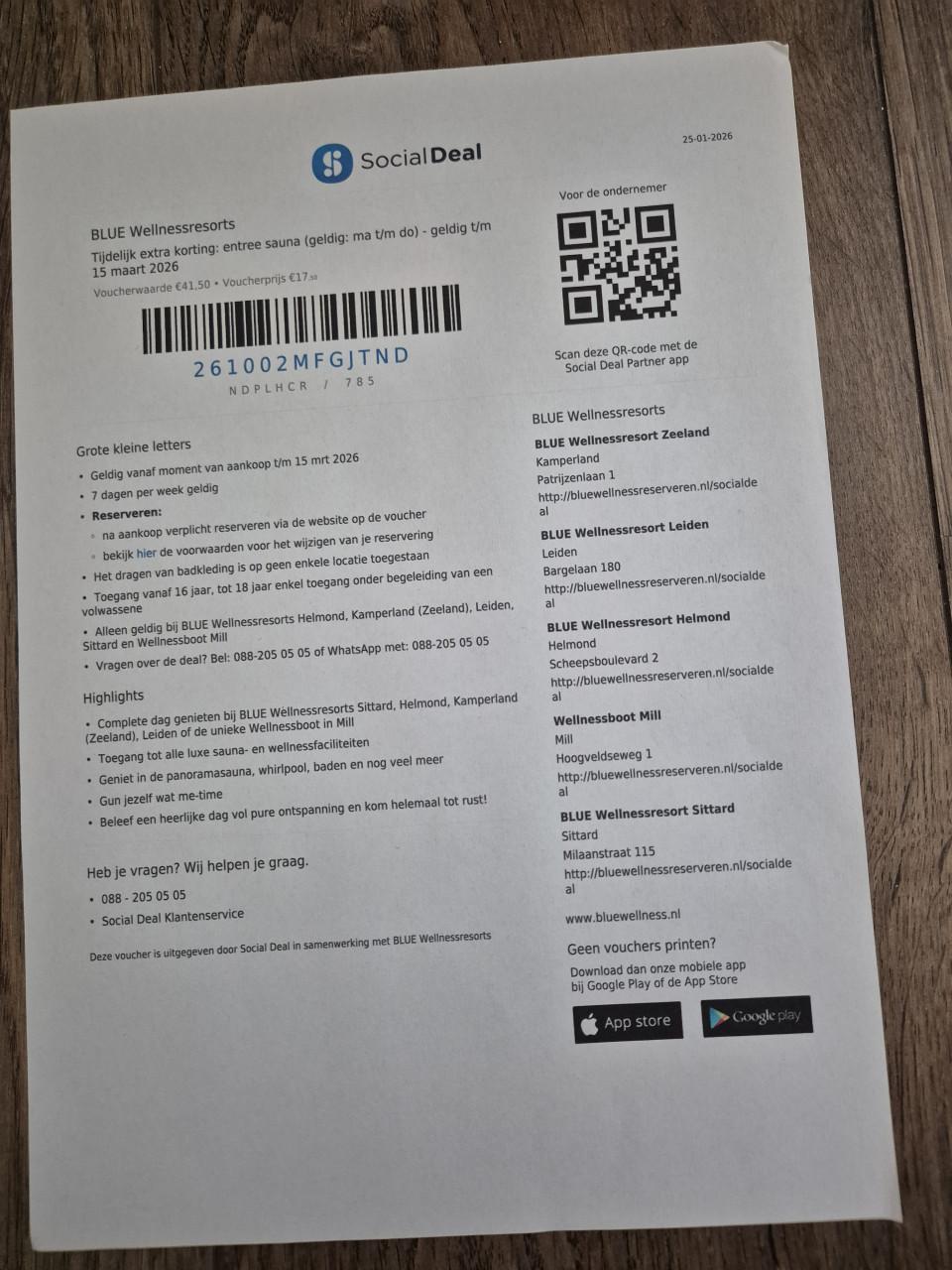 2x toegangs kaarten Welnessresorts