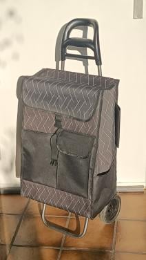 Boodschappentrolley. Maten tas: Hoogte 56 cm. Lengte 37,5 cm. Breedte 23 cm