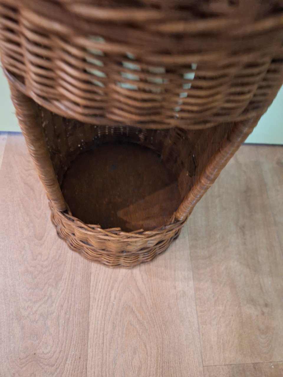 Vintage rotan plantebak
