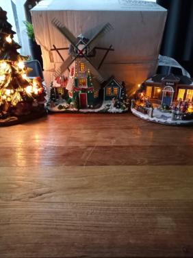 Kerst huisjes met verlichting