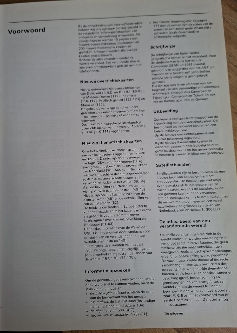 De Grote Bosatlas, 50e ed. Uitg. Wolters Noordhoff Atlasprodukties, 1988