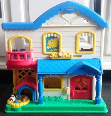 Fisher Price Little People huis met geluid (werkend)