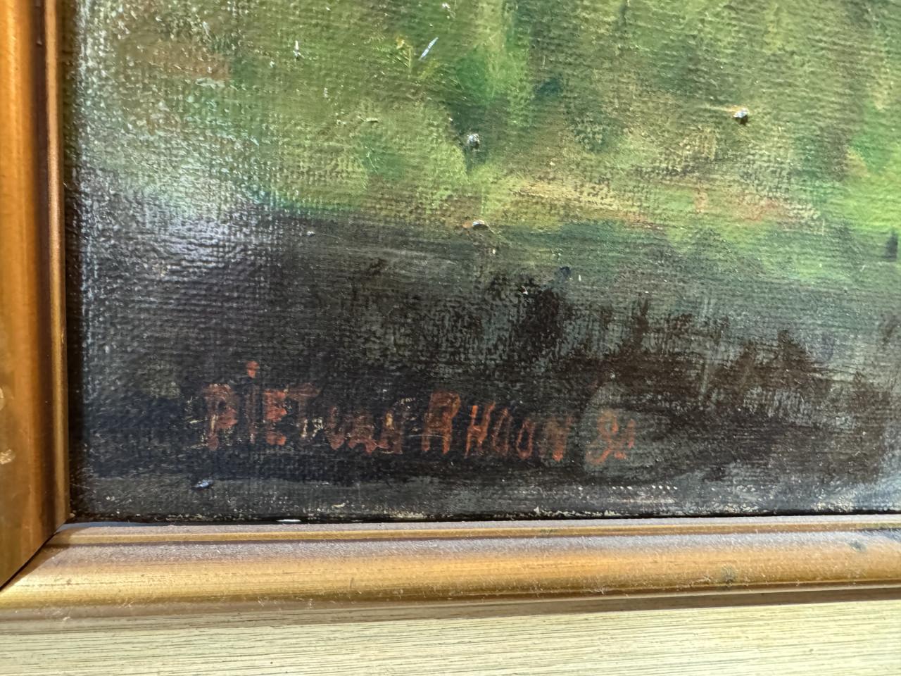 Schilderij Piet van Rhoon inclusief lijst te koop