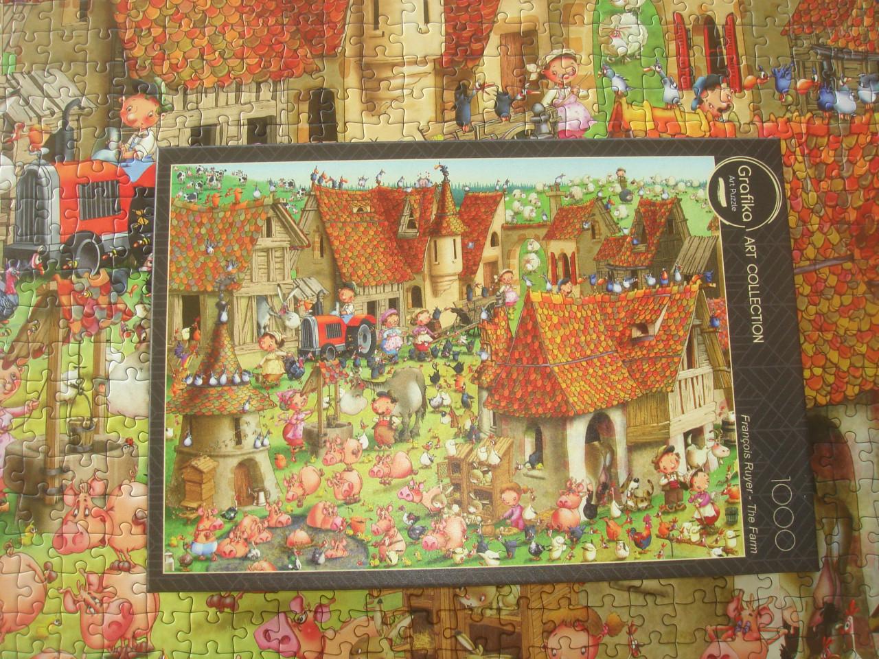 Te koop Complete grappige puzzel The Farm Art Collection 1000 stukjes