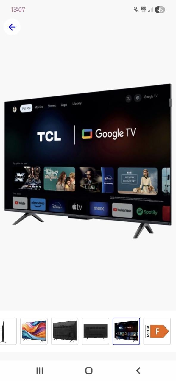 TCL 4k google tv 43 inc