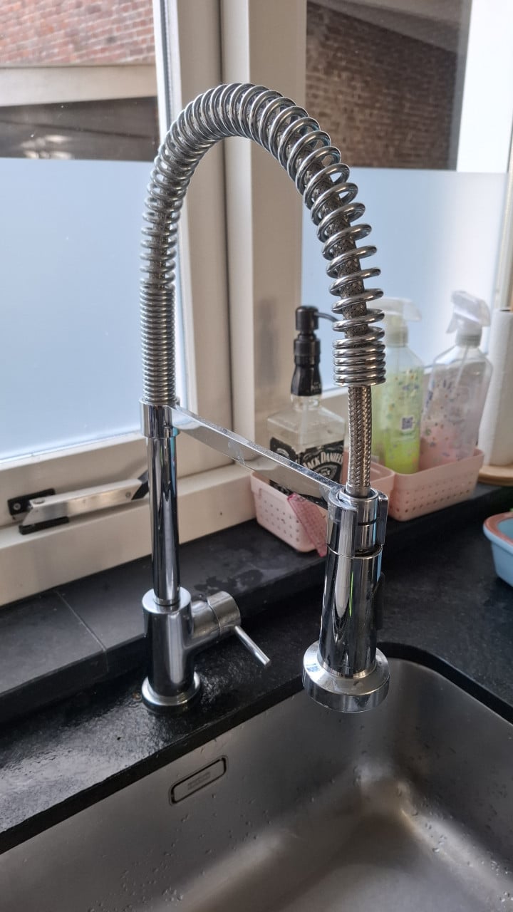 Keukenkraan met uittrekbare sproeikop