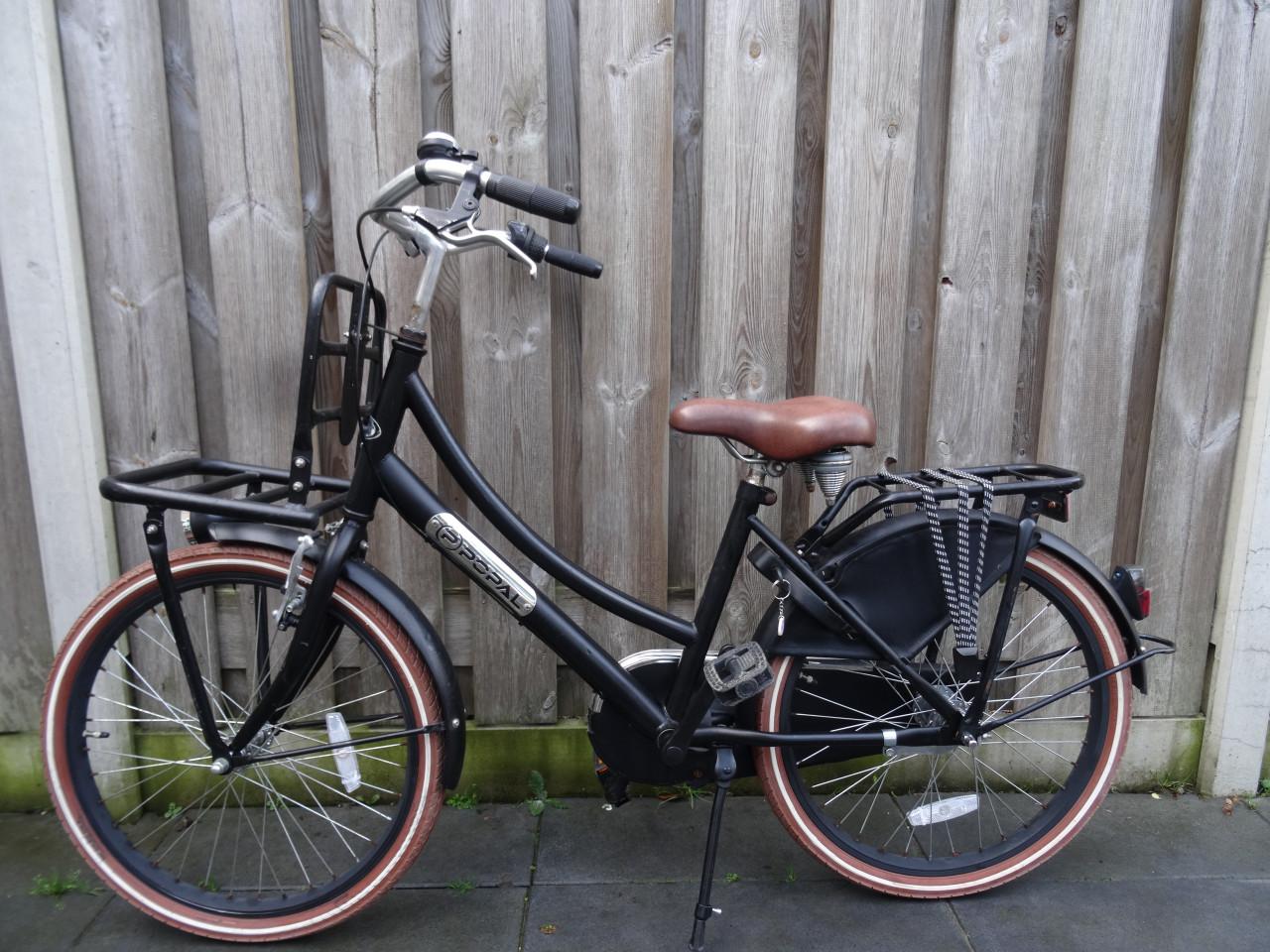 🚲🖤 Popal Daily Dutch 22 inch meisjesfiets – Zwart