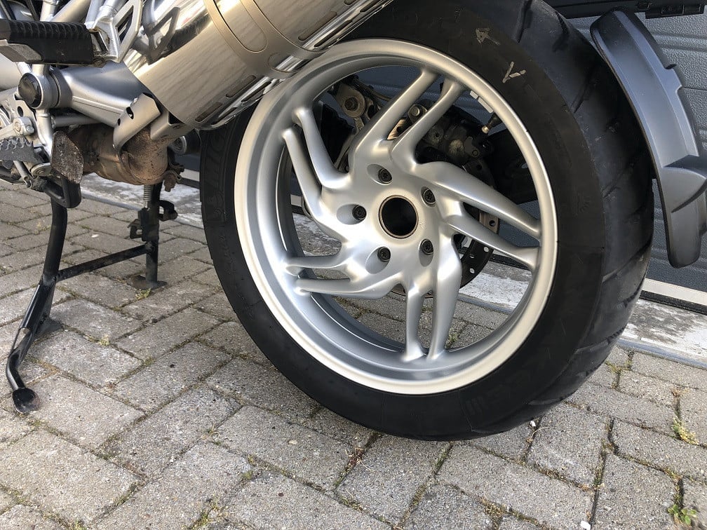BMW R1200GS ABS uit 2008 met 74 dkm, kofferset, valbeugel, rijklaar €5450,-