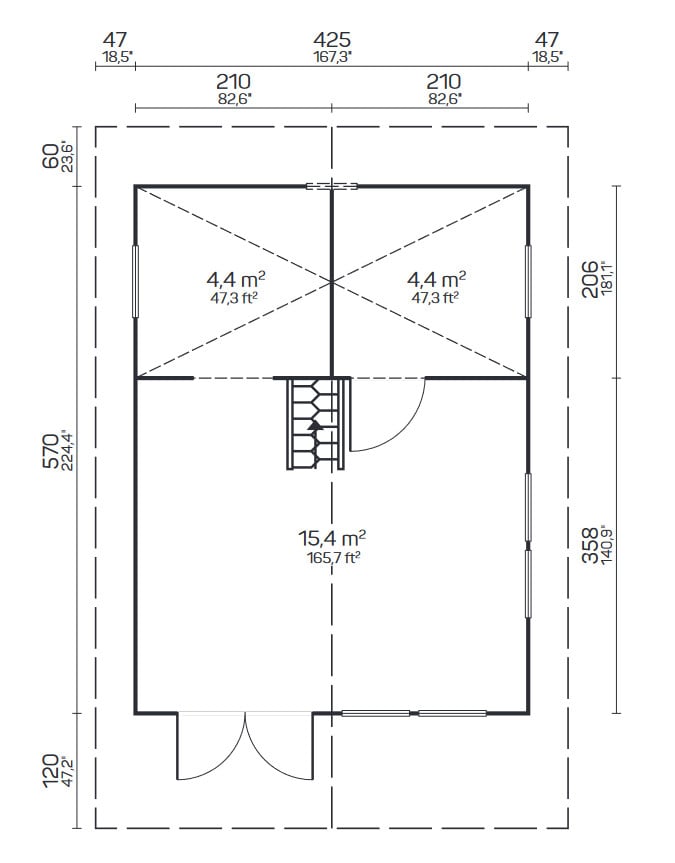 Tuinhuis model Alpina