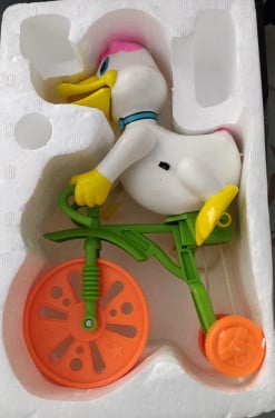 Vintage circus eend op batterijen uit circa 1981