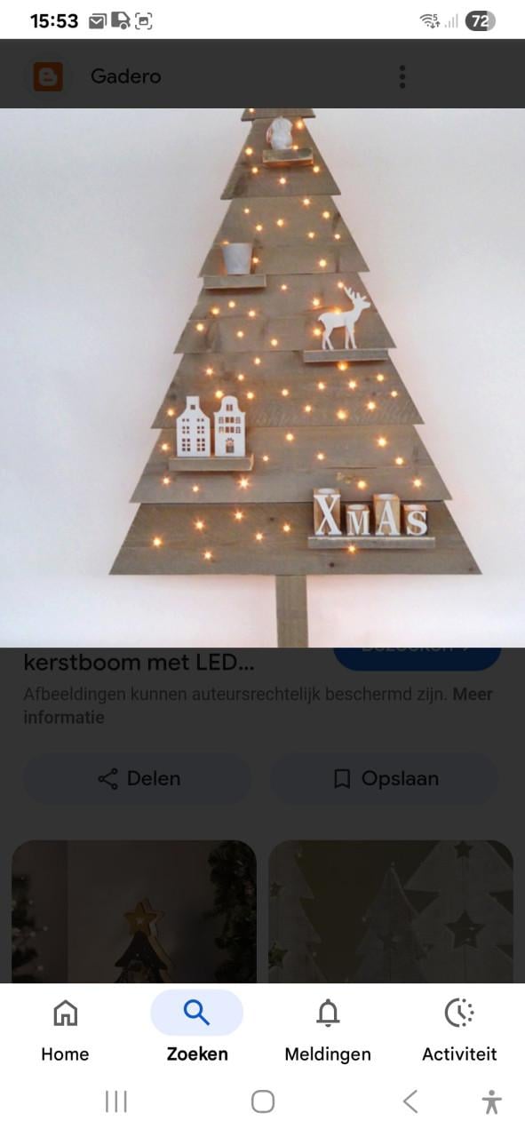 Kerstboom steigerhout