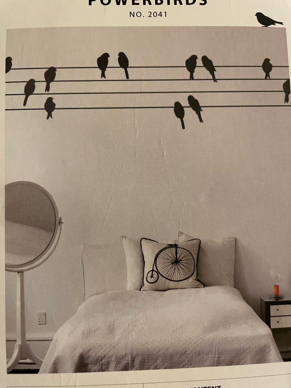 Muursticker met vogels