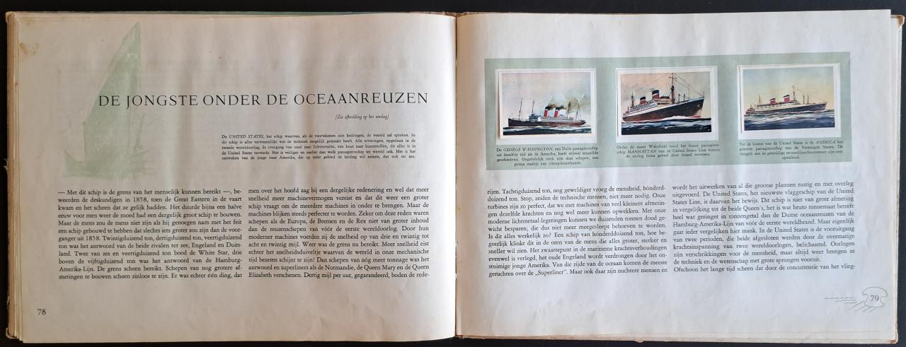 OCEAANREUZEN met Hooimeijer plakplaatjes compleet - 1953