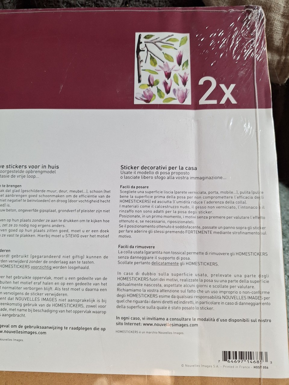 Home stickers bloemen