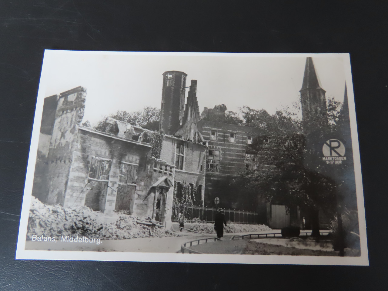 Fotokaart bombardement Middelburg 2