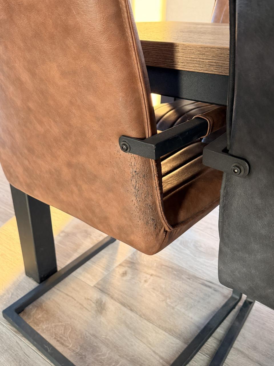 Eetkamerset met 6 stoelen - industrieel