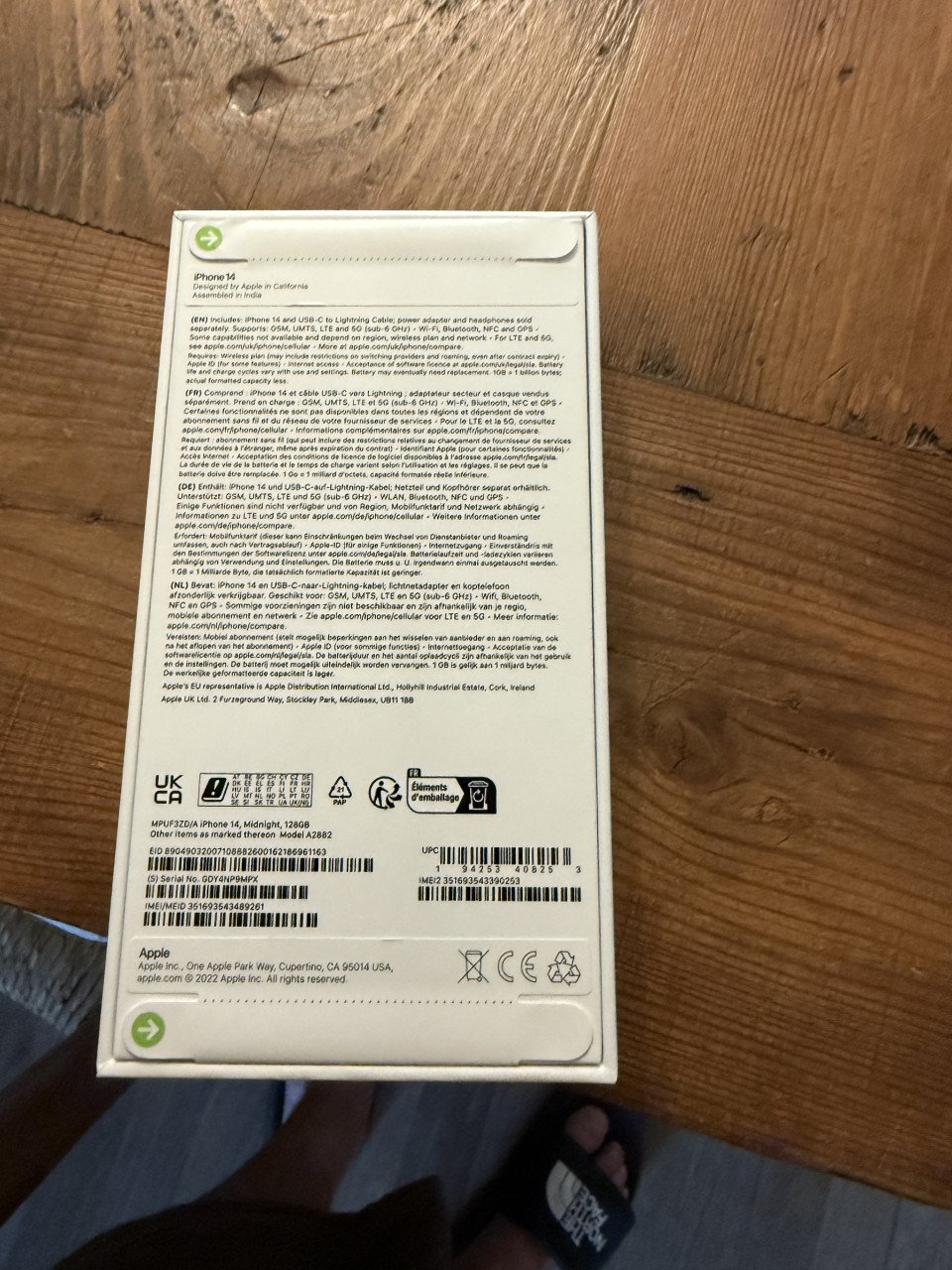 Apple iPhone 14 - 128GB - Middernacht
