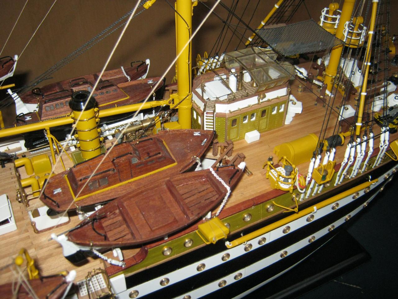 Scheepsmodel. AMERICO VESPUCCI.