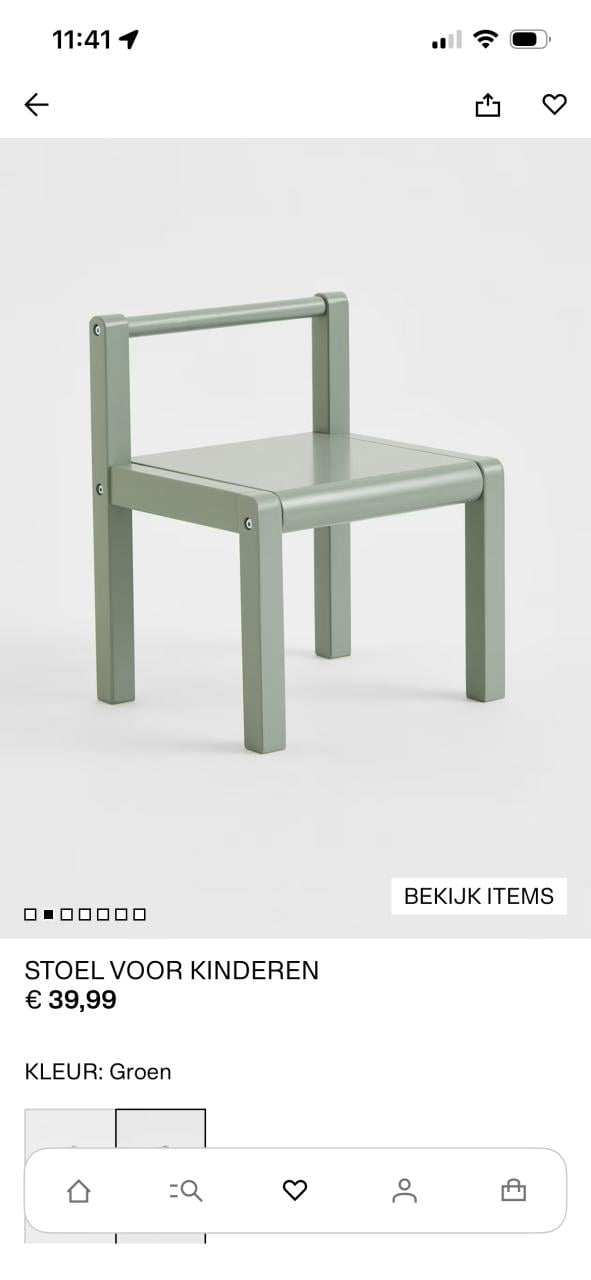 Kinder bureau-stoel-bankje