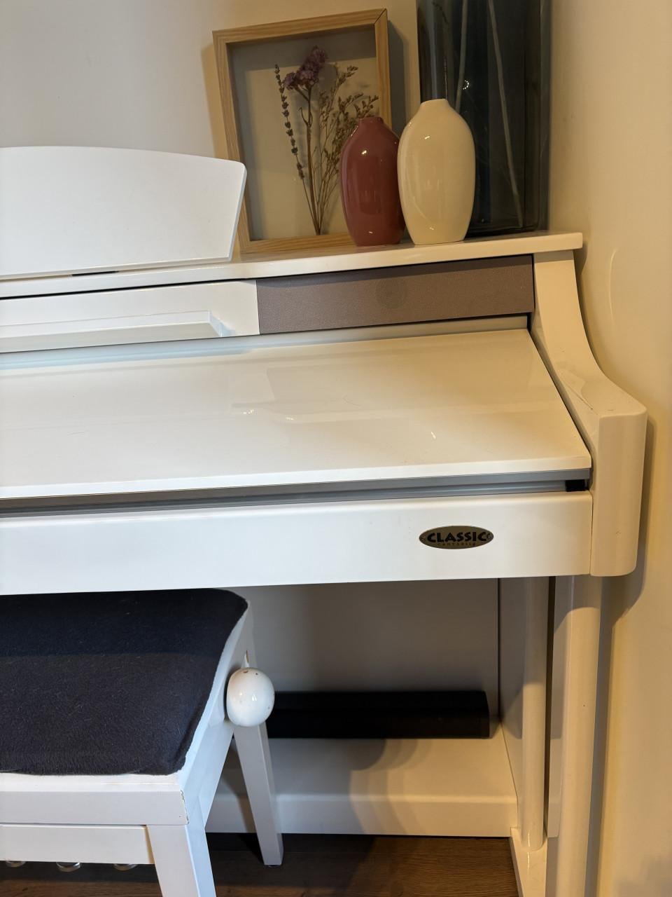 Classic Cantabile DP-60 digitale piano in hoogglans wit