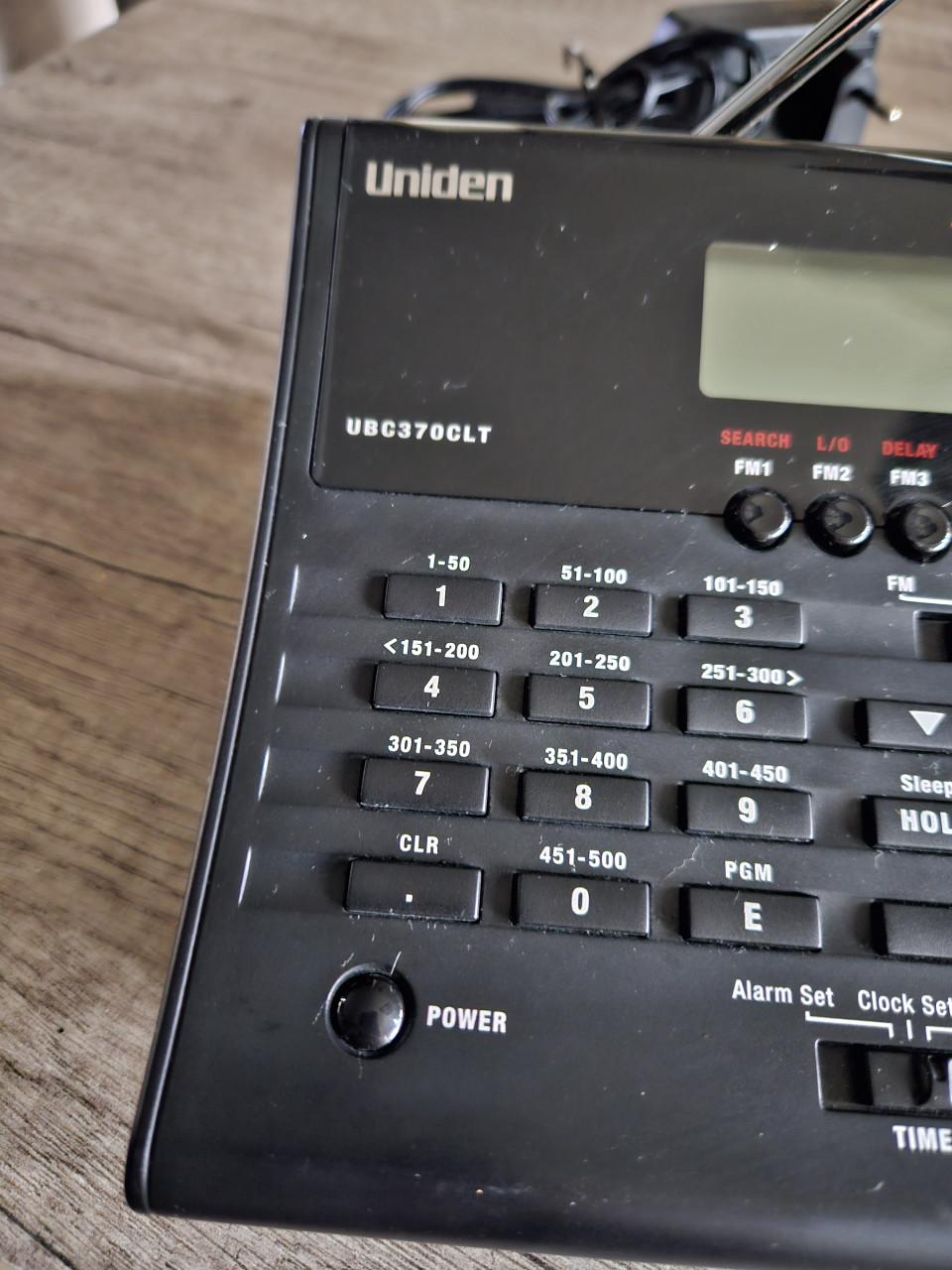 Zgan werkend Uniden Bearcat UBC-370 CLT tafel of kerkscanner