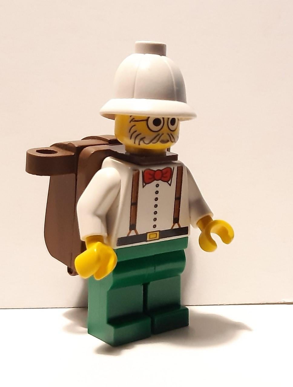 LEGO minifiguur: Dr. Charles Lightning met rugzak Of  kok, bakker, chef