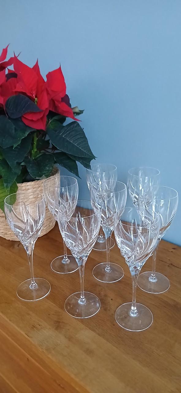 Wijnglazen 8x Kristal