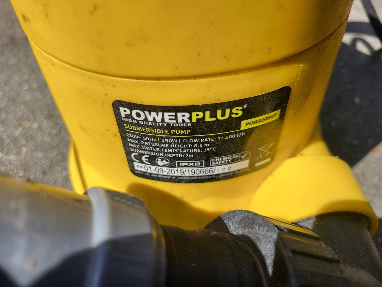 Powerplus POWXG9507 Dompelpomp 550W