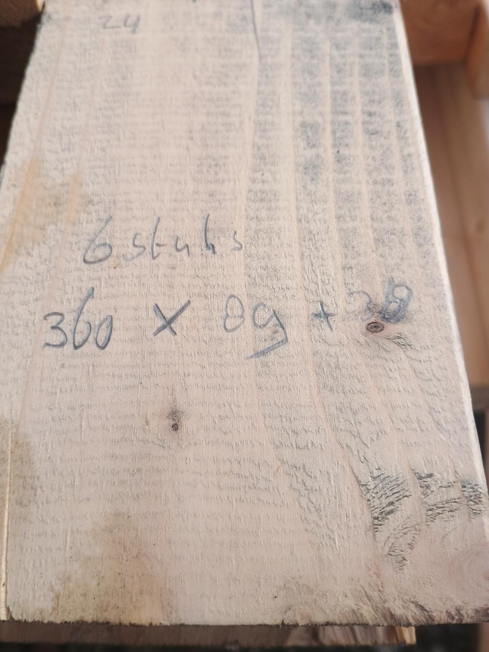 21 stuks ribben/ sls  89x38     15 x 300  en 6 stuks 360