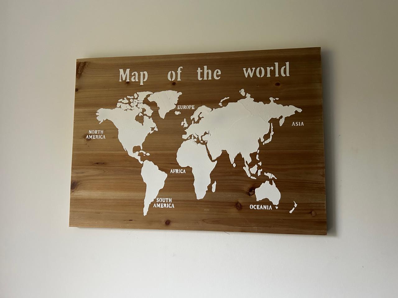 Wereldkaart te koop!