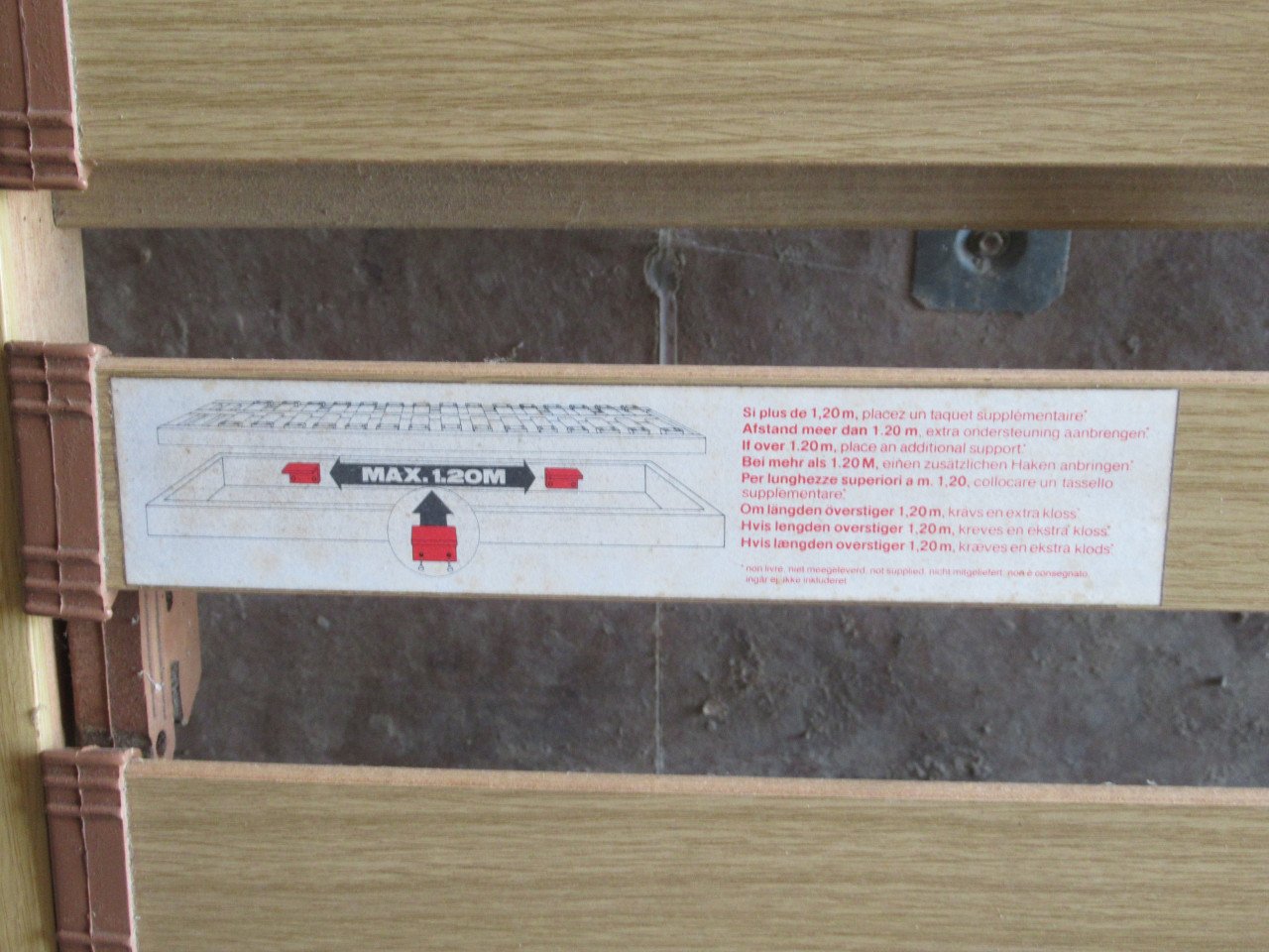 Lattenbodem 80 x 200 2 maal i.g.st. verstelbaar hoofddeel